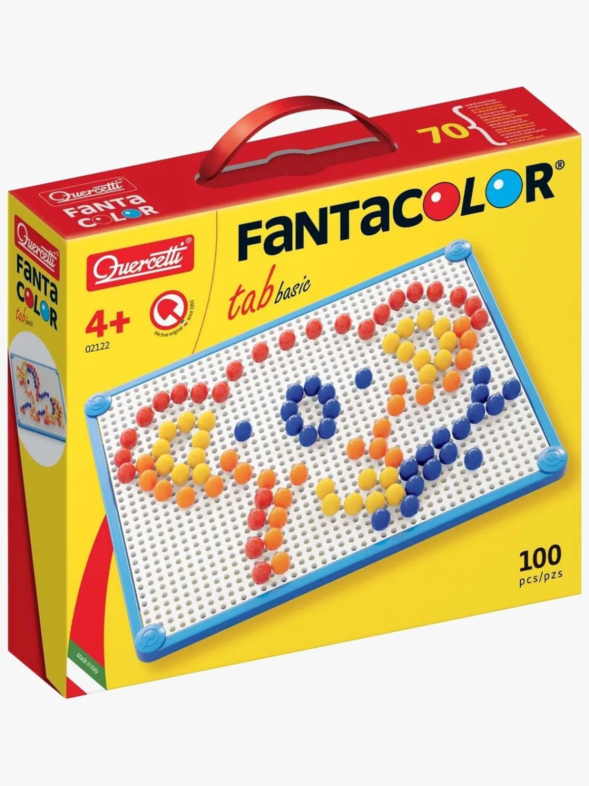 Kreativt Legetøj-Quercetti Fantacolor Pegart Tavle 100 Stk.