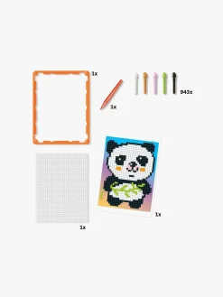 Kreativt Legetøj-Quercetti Pixel Art Kreasæt Basic Panda 943 Dele