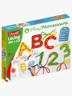 Kreativt Legetøj-Quercetti Snørebånd ABC & 123 Undervisningssæt
