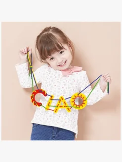 Kreativt Legetøj-Quercetti Snørebånd ABC & 123 Undervisningssæt