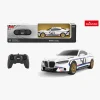 Fjernstyret-Rastar BMW 3.0 CSL Fjernstyret Bil 1:24, Hvid