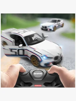 Fjernstyret-Rastar BMW 3.0 CSL Fjernstyret Bil 1:14, Hvid