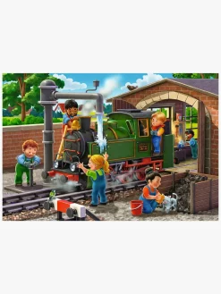 Spil & Puslespil-Ravensburger Airplane & Train Repairs Puslespil 2x24 Brikker