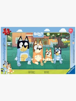 Spil & Puslespil-Ravensburger Bluey And Her Family Rammepuslespil 15 Brikker