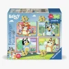 Spil & Puslespil-Ravensburger Bluey My First Puzzles Puslespil 4-i-1