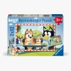 Spil & Puslespil-Ravensburger Bluey Puslespil 2x12 Brikker