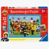 Spil & Puslespil-Ravensburger Brandmand Sam Puslespil 2x12 Brikker