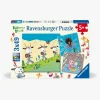 Spil & Puslespil-Ravensburger Bukkene Bruse Puslespil 3x49 Brikker