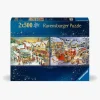 Spil & Puslespil-Ravensburger Christmas Collection No1 Puslespil 2x500 Brikker