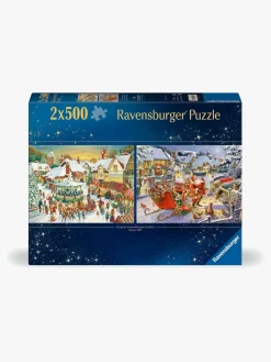 Spil & Puslespil-Ravensburger Christmas Collection No1 Puslespil 2x500 Brikker