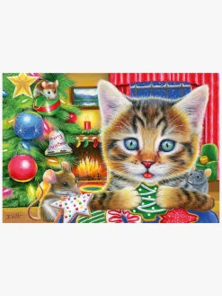 Spil & Puslespil-Ravensburger Christmas Kitties Puslespil 2x24 Brikker