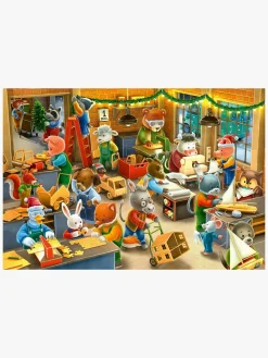 Spil & Puslespil-Ravensburger Christmas Toy Factory Puslespil 2x12 Brikker