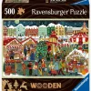 Spil & Puslespil-Ravensburger Christmas Træpuslespil 500 Brikker