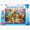 Spil & Puslespil-Ravensburger Dino Toys Come To Life XXL Puslespil 100 Brikker