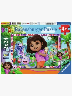 Spil & Puslespil-Ravensburger Dora Udforskeren Puslespil 2x24 Brikker