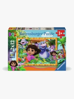 Spil & Puslespil-Ravensburger Dora Udforskeren Puslespil 2x12 Brikker
