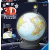 Spil & Puslespil-Ravensburger 3D-puslespil Globus med Lys 540 Brikker