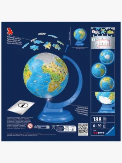 Spil & Puslespil-Ravensburger 3D-puslespil Natlampe Globus 180 Brikker