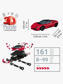 Spil & Puslespil-Ravensburger Ferrari SF90 Stradale 3D-puslespil 161 Brikker