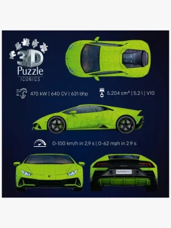 Spil & Puslespil-Ravensburger Iconics 3D-puslespil Lamborghini Huracán EVO-Verde 158 Brikker