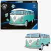 Spil & Puslespil-Ravensburger Iconics 3D-puslespil Volkswagen T1 185 Brikker