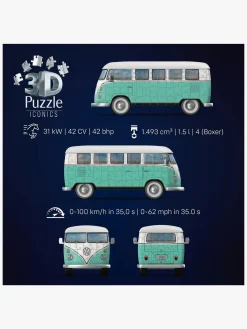 Spil & Puslespil-Ravensburger Iconics 3D-puslespil Volkswagen T1 185 Brikker