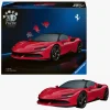 Spil & Puslespil-Ravensburger Iconics 3D-puslespil Ferrari SF 90 Stradale 163 Brikker