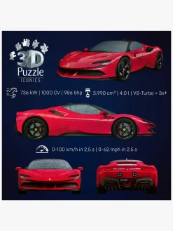 Spil & Puslespil-Ravensburger Iconics 3D-puslespil Ferrari SF 90 Stradale 163 Brikker