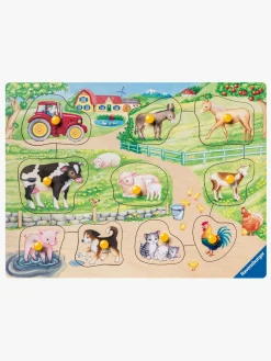 Spil & Puslespil-Ravensburger Knoppuslespil Morgen På Gården 10 Brikker