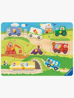 Spil & Puslespil-Ravensburger Knoppuslespil Yndlingskøretøjer 8 Brikker