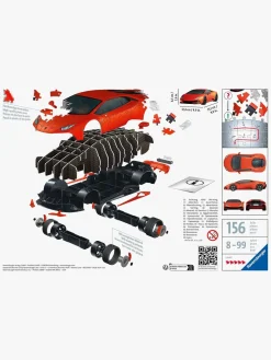 Spil & Puslespil-Ravensburger Lamborghini Huracán EVO MK2 3D-puslespil 156 Brikker