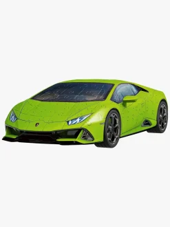 Spil & Puslespil-Ravensburger Lamborghini Huracán EVO-Verde 3D-puslespil 156 Brikker