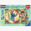 Spil & Puslespil-Ravensburger Lilo & Stitch Puslespil 3x49 Brikker