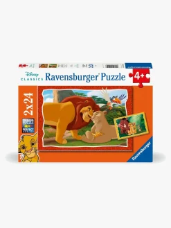 Spil & Puslespil-Ravensburger Løvernes Konge Puslespil 2x24 Brikker