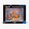 Spil & Puslespil-Ravensburger Magical Christmas Starline Puslespil 500 Brikker
