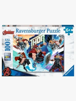 Spil & Puslespil-Ravensburger Marvel Avengers Puslespil Thor XXL 100 Brikker