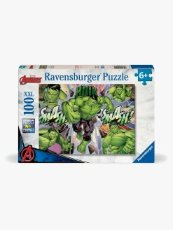 Spil & Puslespil-Ravensburger Marvel Avengers Den Fantastiske Hulk XXL Puslespil 100 Brikker