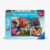 Legetøj Til Børn På 0-10 År|Spil & Puslespil-Ravensburger Marvel Spider-Man Puslespil 3x49 Brikker