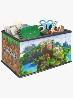 Spil & Puslespil-Ravensburger Minecraft 3D-puslespil Skattekiste 108 Brikker