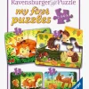 Spil & Puslespil-Ravensburger My First Puzzles Forest Animal Fun Puslespil 4-i-1