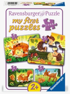 Spil & Puslespil-Ravensburger My First Puzzles Forest Animal Fun Puslespil 4-i-1