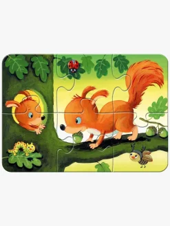 Spil & Puslespil-Ravensburger My First Puzzles Forest Animal Fun Puslespil 4-i-1