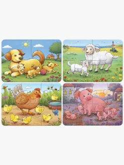 Spil & Puslespil-Ravensburger My First Puzzles Puslespil Bondegårdsdyr 4-i-1