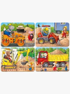 Spil & Puslespil-Ravensburger My First Puzzles Puslespil Dyr På Byggepladser 4-i-1