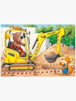 Spil & Puslespil-Ravensburger My First Puzzles Puslespil Dyr På Byggepladser 4-i-1