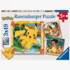 Spil & Puslespil-Ravensburger Pokémon Puslespil 3x49 Brikker