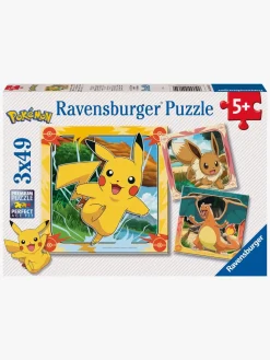 Spil & Puslespil-Ravensburger Pokémon Puslespil 3x49 Brikker
