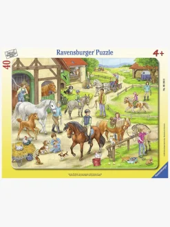 Spil & Puslespil-Ravensburger Puslespil A Day At The Ranch 40 Brikker
