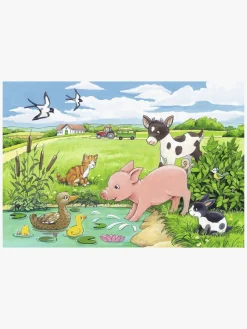 Spil & Puslespil-Ravensburger Puslespil Baby Bondegårdsdyr 2x12 Brikker