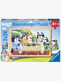 Spil & Puslespil-Ravensburger Puslespil Bluey 2x24 Brikker